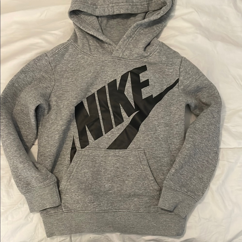 Nike Gray Hoodie with Black Logo